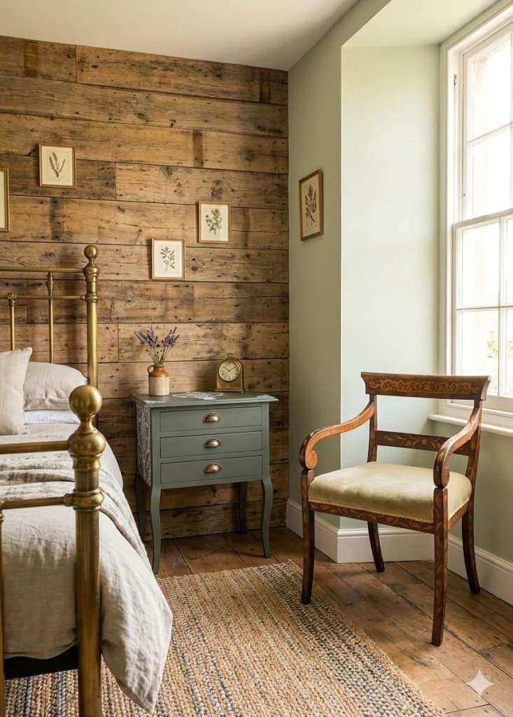Green Stags Three drawer side table