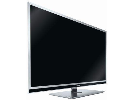 Toshiba 3D TV with remote and 3D glasses