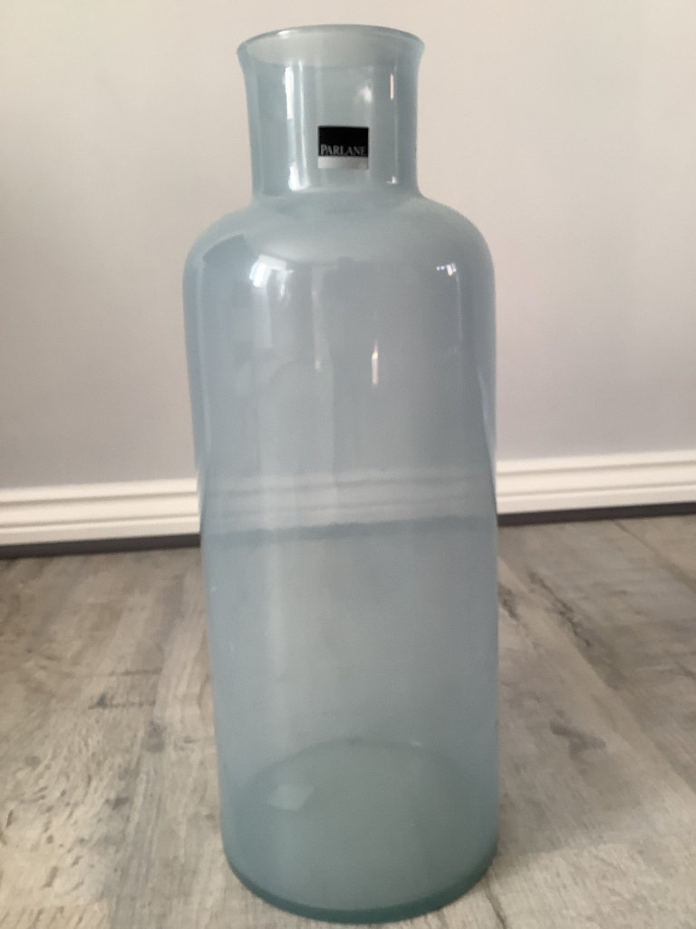 Pale blue vase