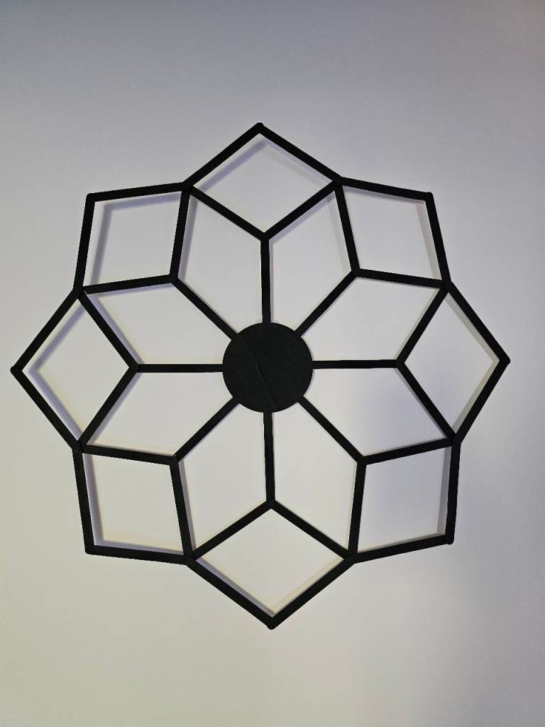 Geometric Black Wall Decor