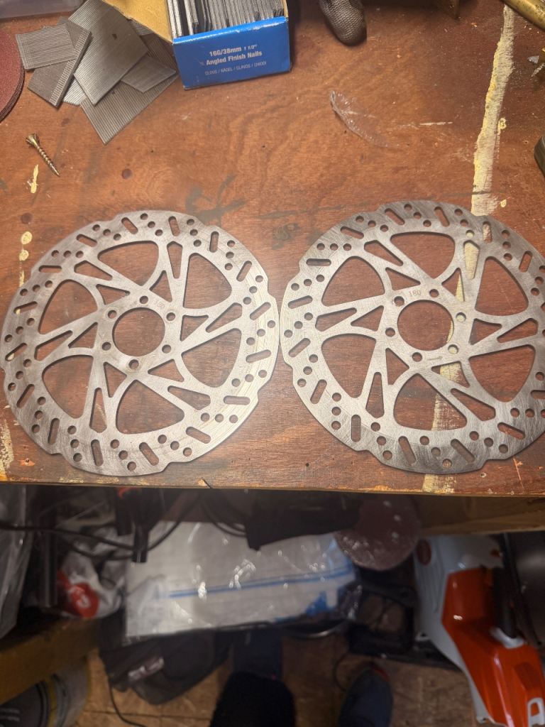 180mm Ebike brake disc rotors thick 3mm heavy duty one pair 