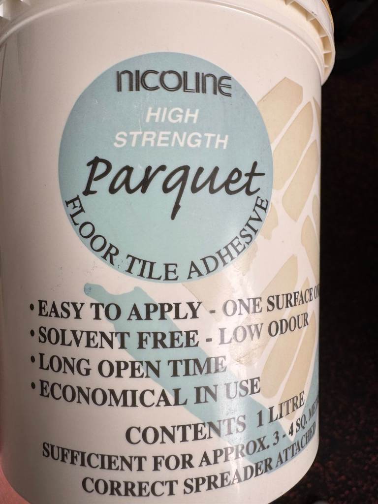 Nicoline Parquet Floor Tile Adhesive – 1 Litre x2
