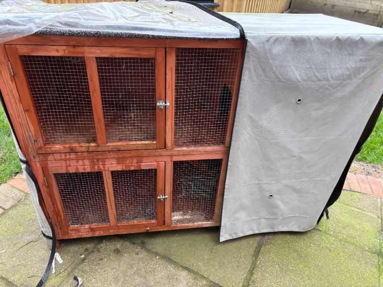 Rabbit hutch and cover 