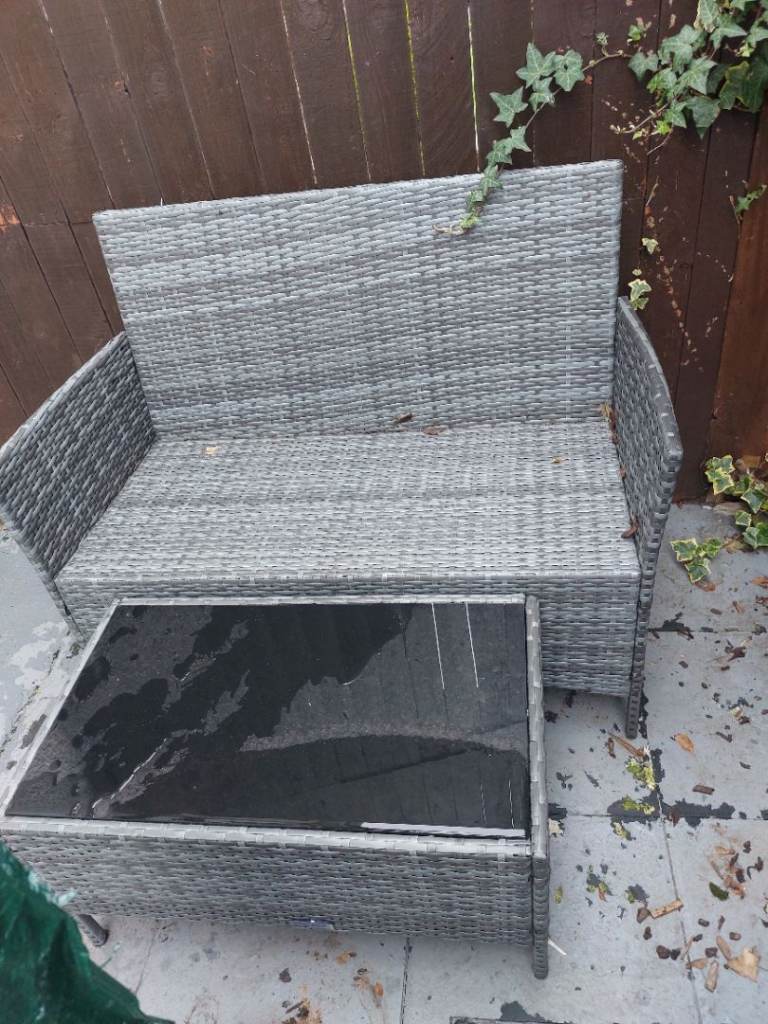 Rattan garden furniture 