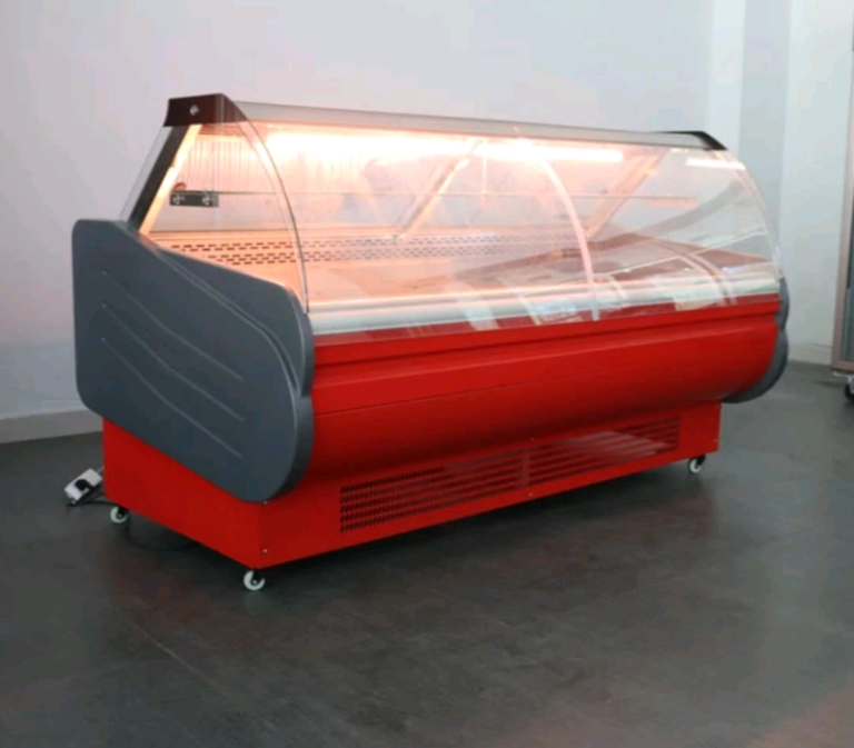 Butcher meat display serve over counter fridge new 2.5m