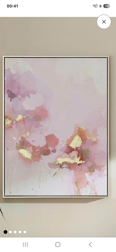 Abstract Pink  Wall Art – Framed Painting