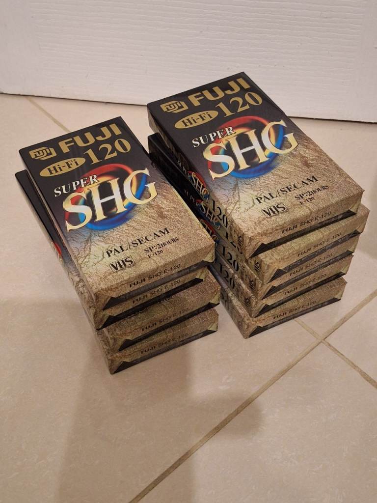 Fuji Super SHG VHS Tapes – New, Sealed