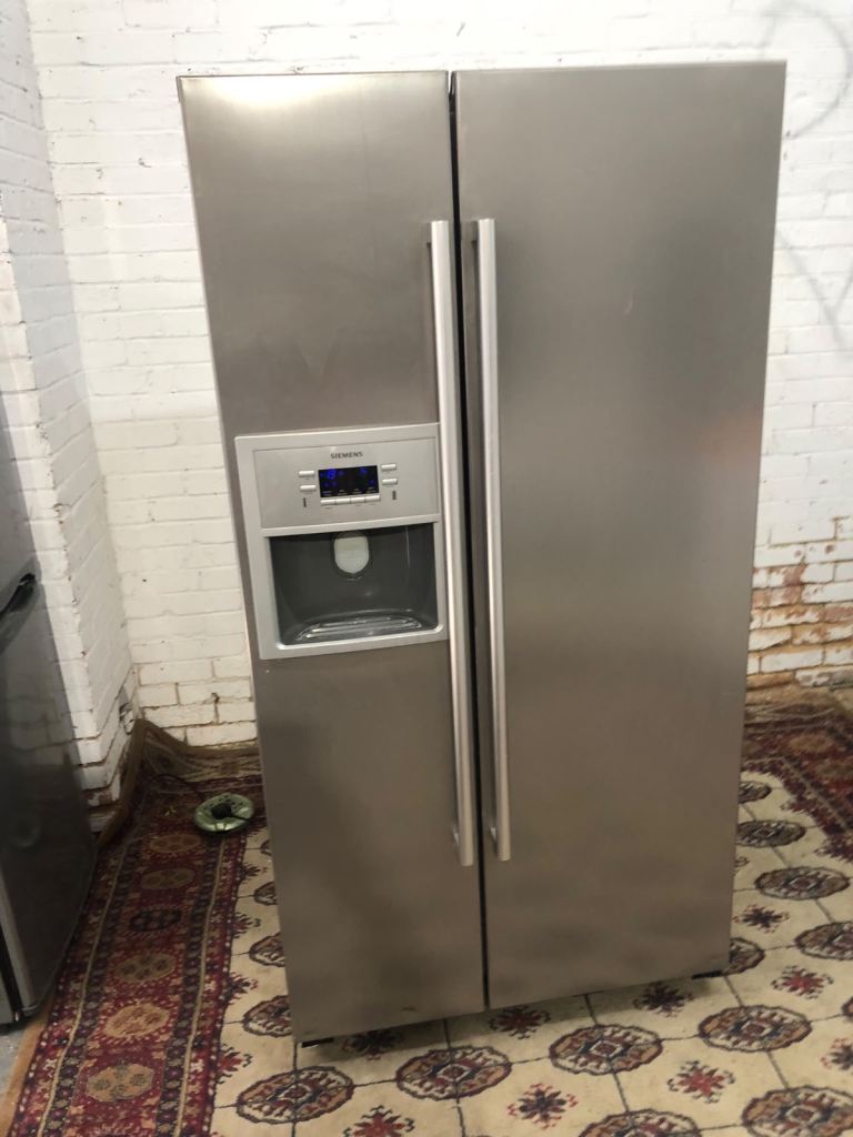 ✅🚐Daewoo Grey Double Door American Fridge Freezer