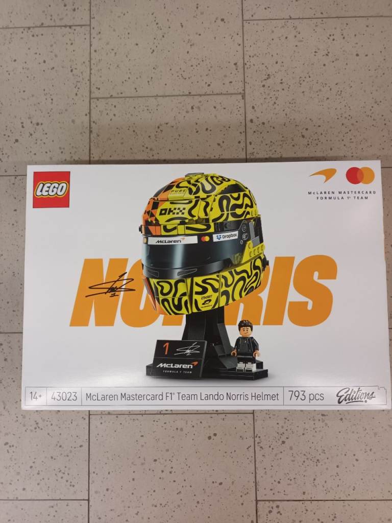 LEGO McLaren F1 Lando Norris Helmet 793 pcs – Brand New