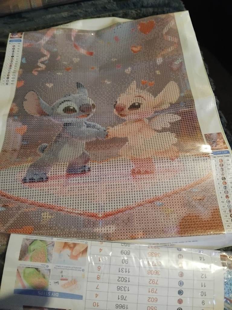Stitch and angel Disney diamond art 