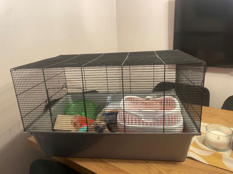 Hamster cage complete with everything