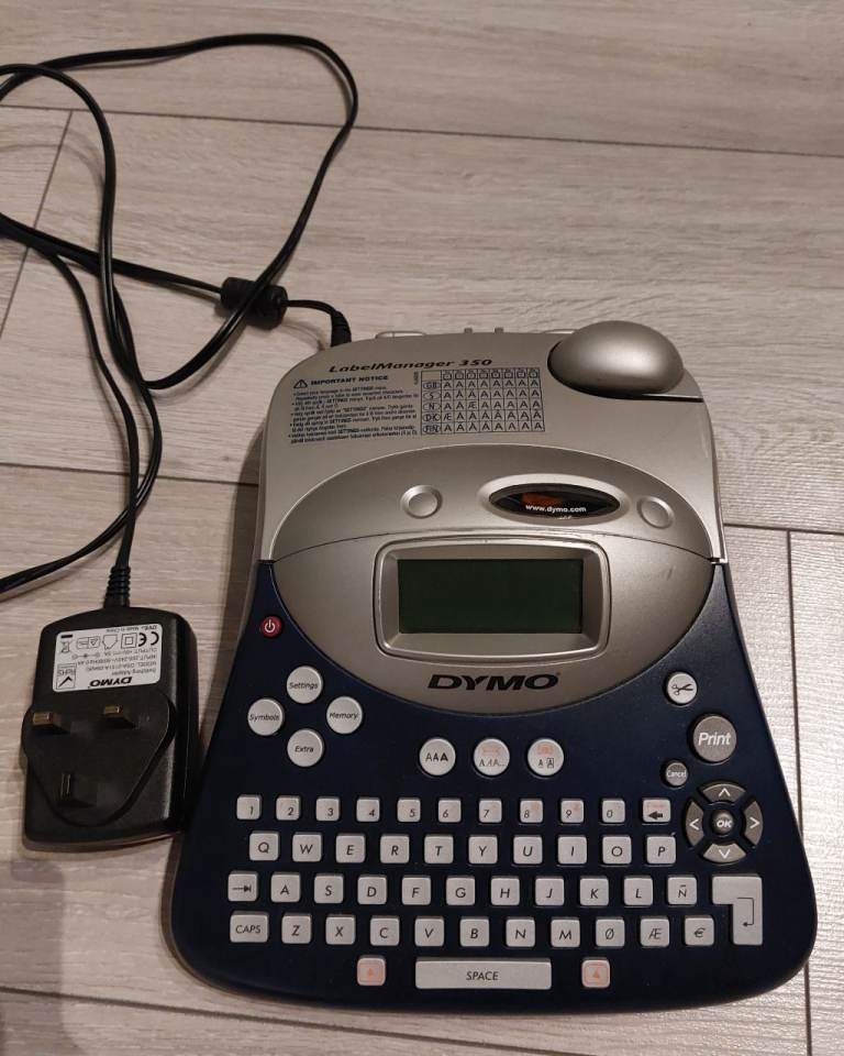 Dymo Label Manager 350D Label Maker Printer LCD screen Tested Working!