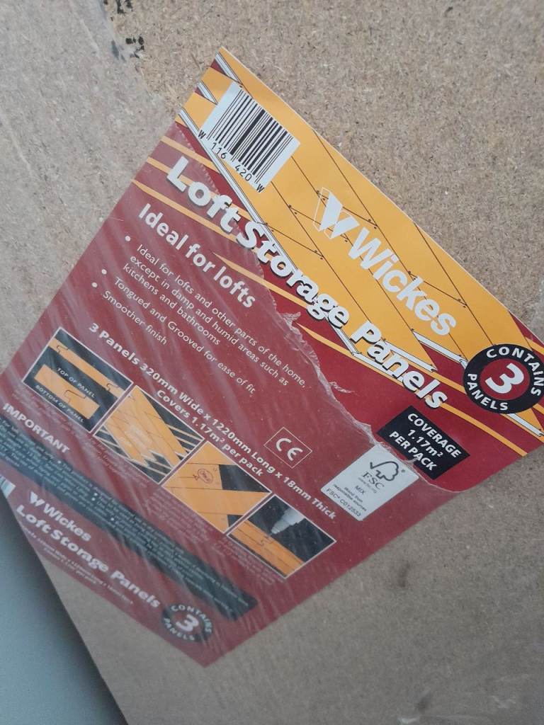 Wickes Loft Storage Panels - New, Unused