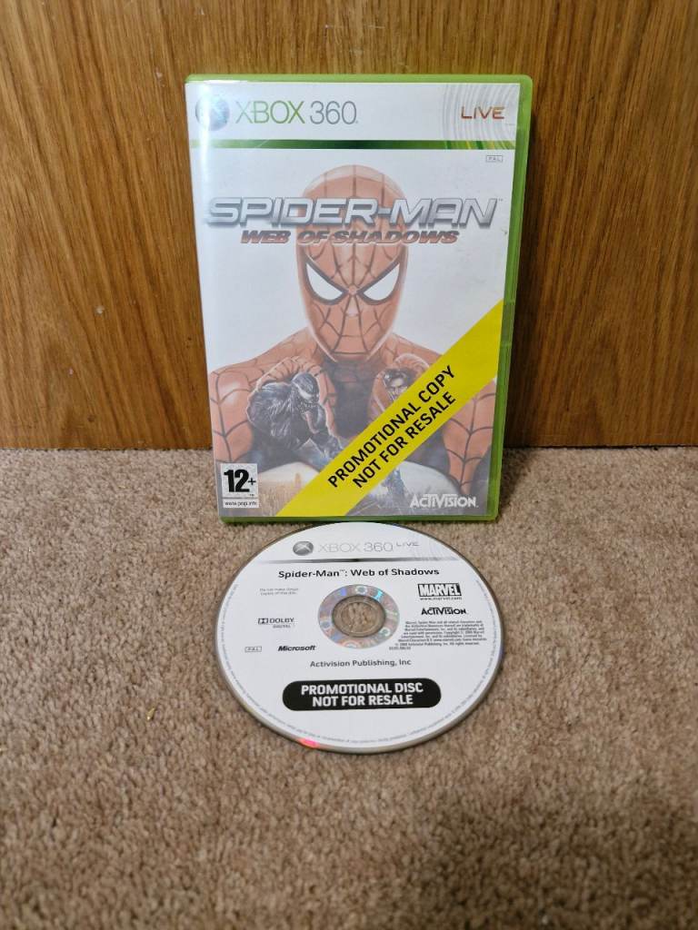 Spiderman web of shadows promotional copy xbox 360