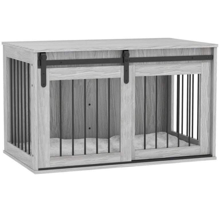 Dog Crate Furniture for Large Dogs Cage with Removable Cushion 98cm