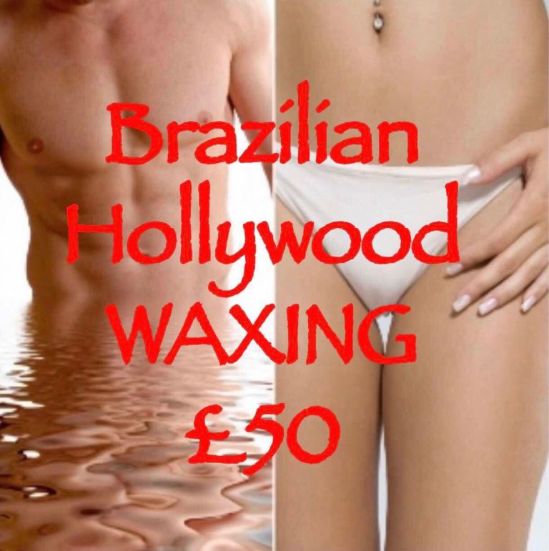 Brazilian/Hollywood Waxing and 1hour Massage £100
