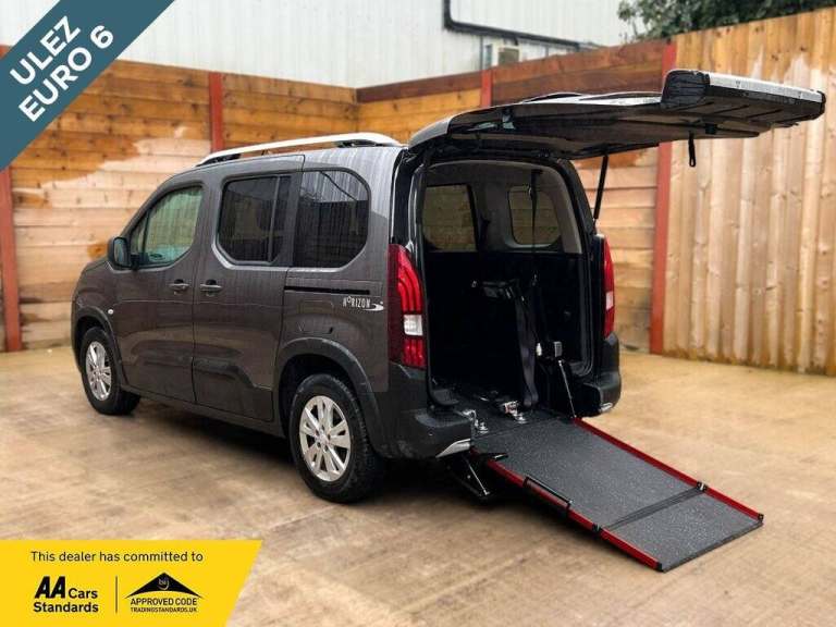 2019 Peugeot Rifter 3 Seat Auto Wheelchair Accessible Disabled Access Vehicle WAV MPV Diesel Auto...