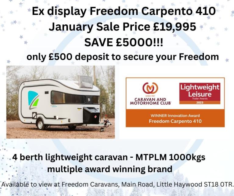 Freedom Carpento 410 - ex display January Sale