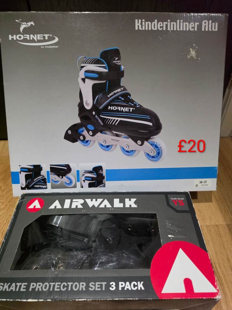 Hornet Inline Skates (Size 34-37) with Airwalk Protector Set