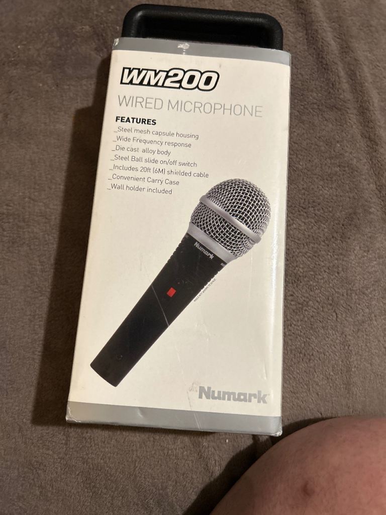 Numark WM200 Wired Microphone – Brand New in Box