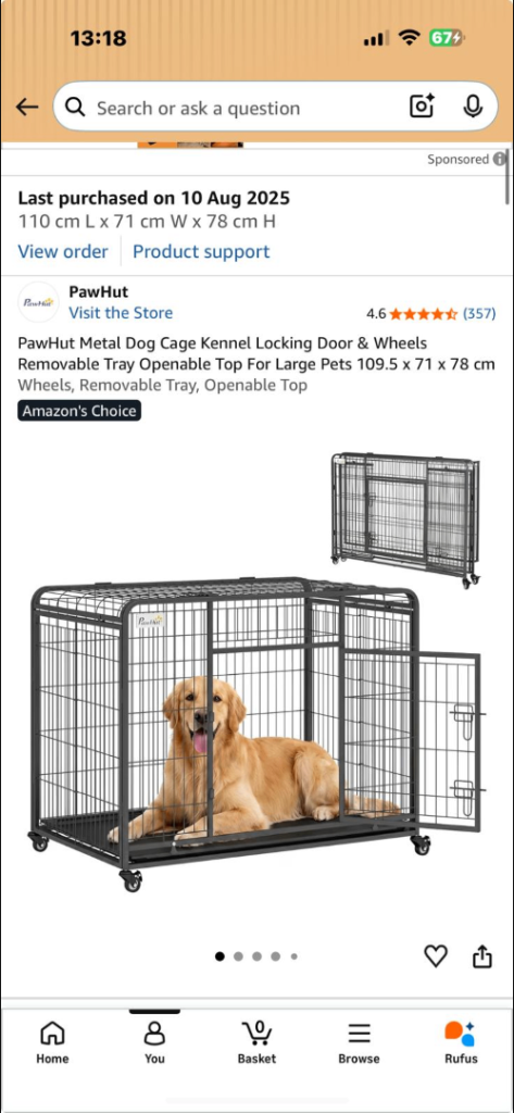 XL Dog Crate