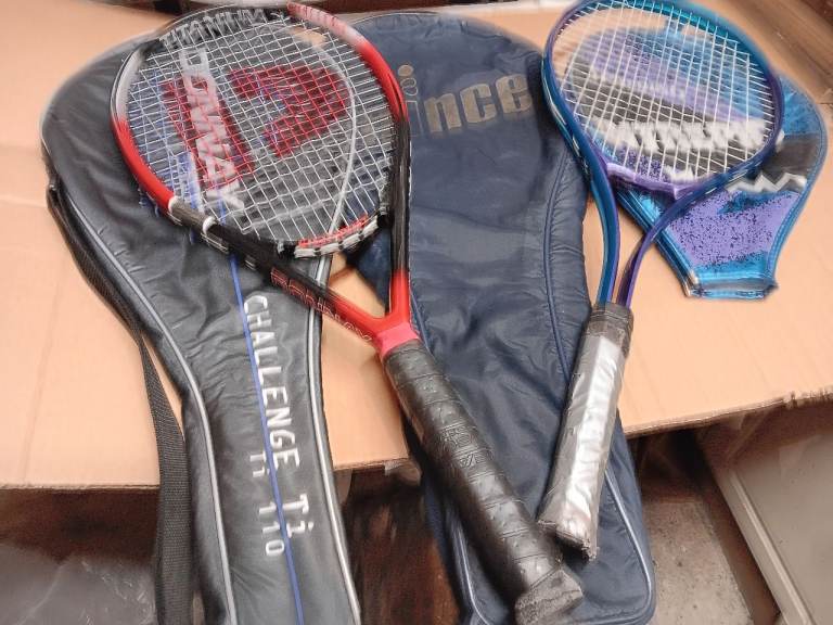 Tennis rackets (3)  + covers