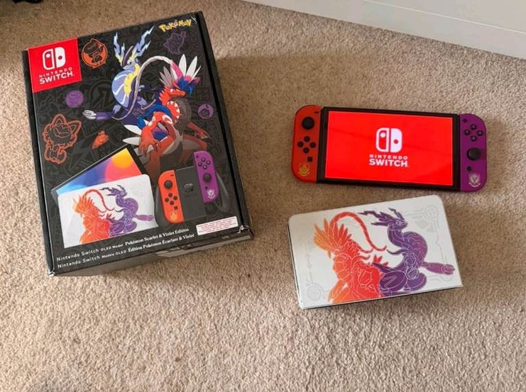Nintendo Switch OLED Pokemon Scarlet & Violet Edition - Complete Boxed