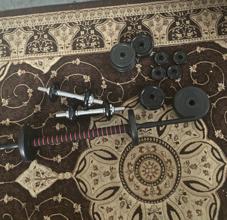 Dumbell Set + Weights 