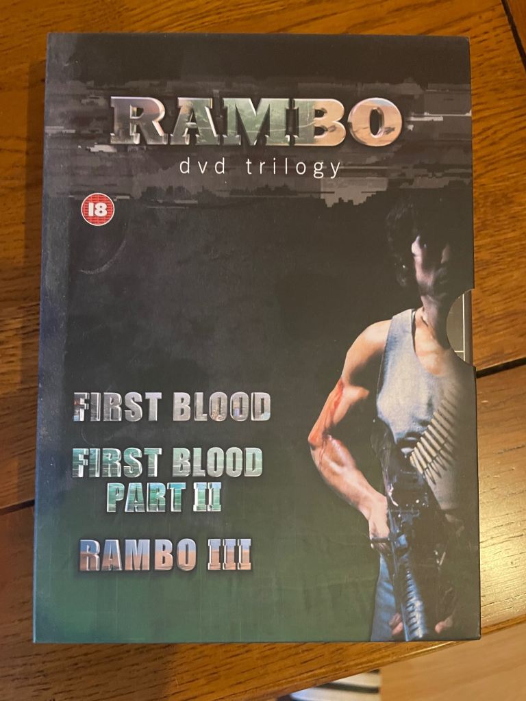 Rambo movie DVD Trilogy 3 Disc