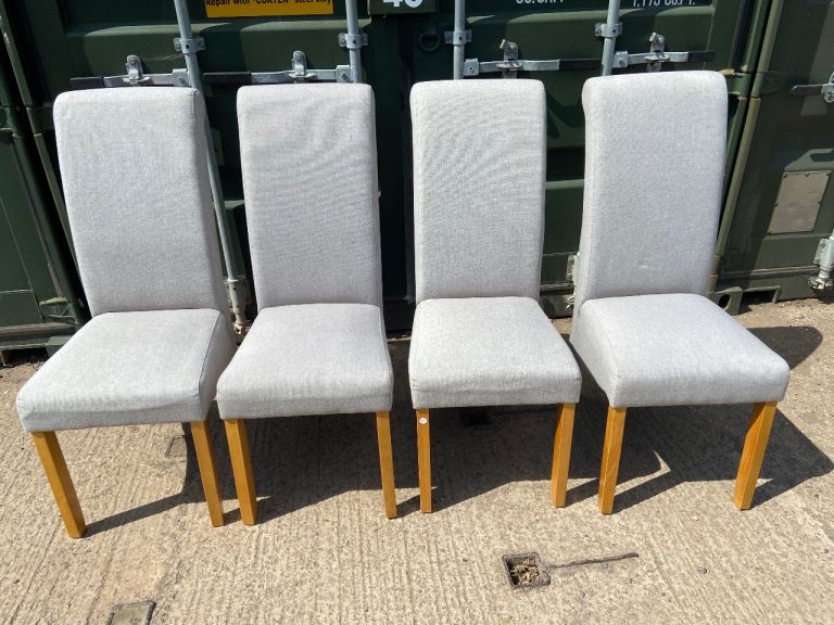 Upholstered Dining Chairs - (Set of 4) - 25£ each 