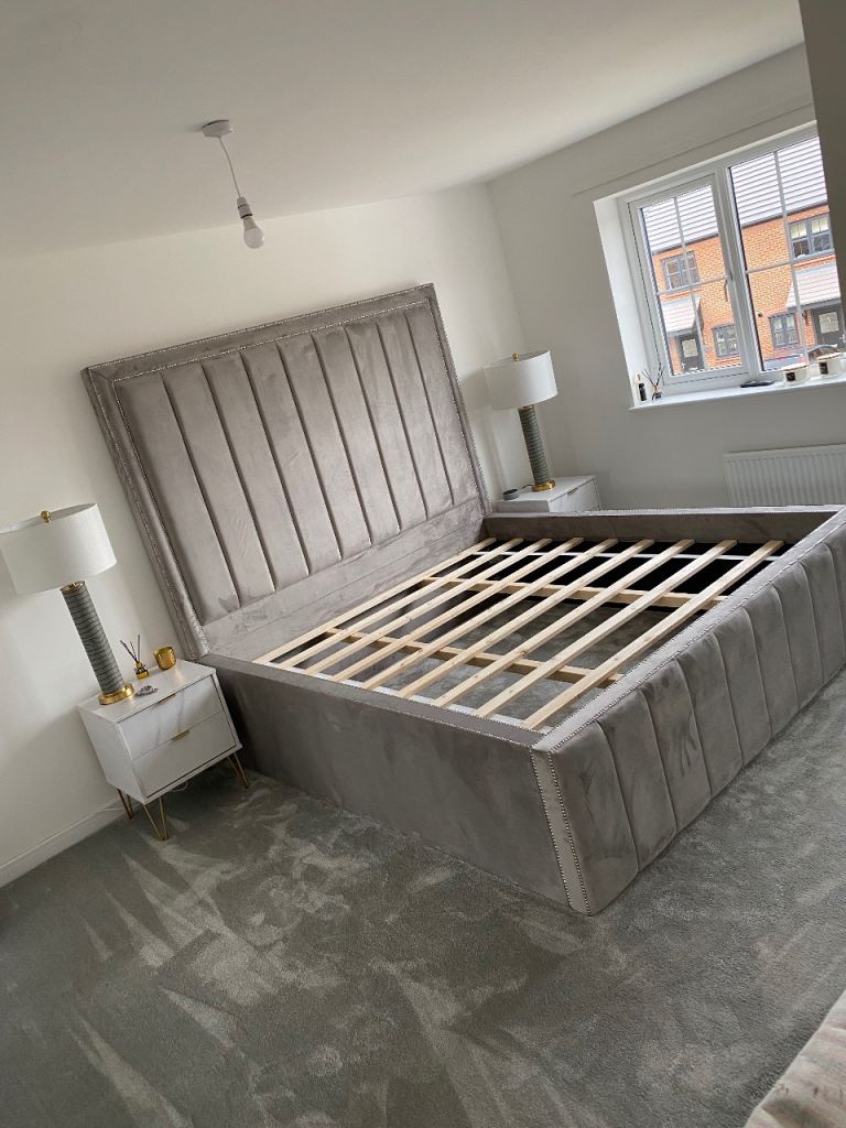 Super King Grey Bed Frame