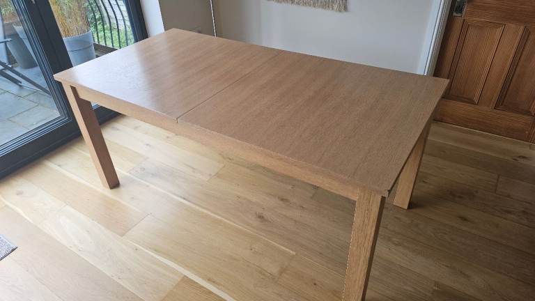 Habitat dining table, 6 to 10 seater plus 5 chairs
