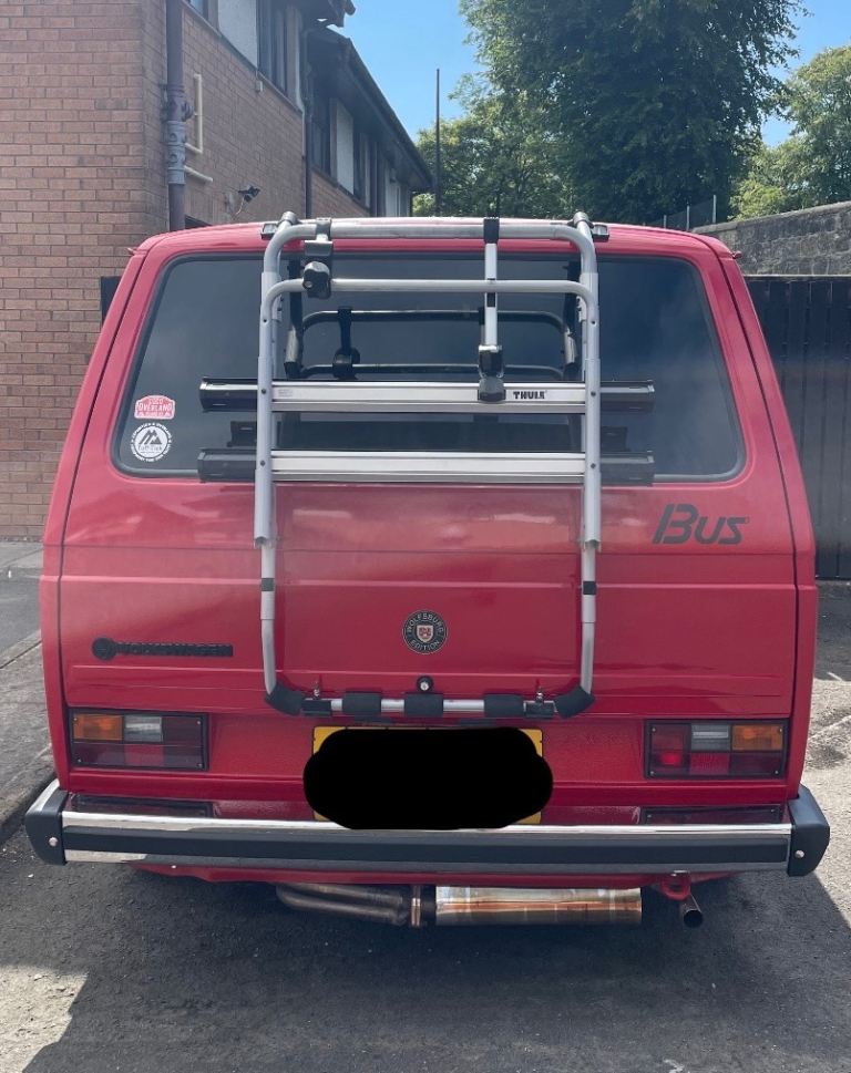 VW T25. T3 cycle rack Thule 