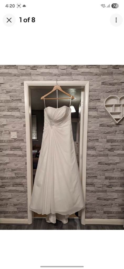 Size 14 phil collins wedding dress