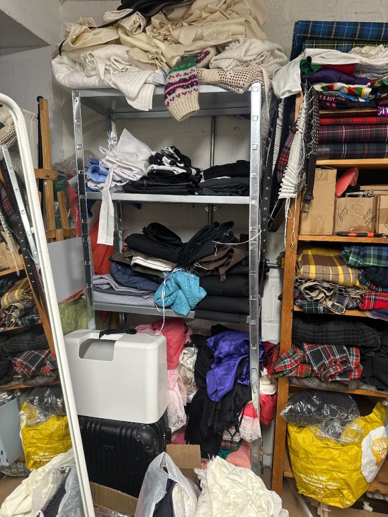 Metal Storage Shelving Unit – Used, Fair Condition