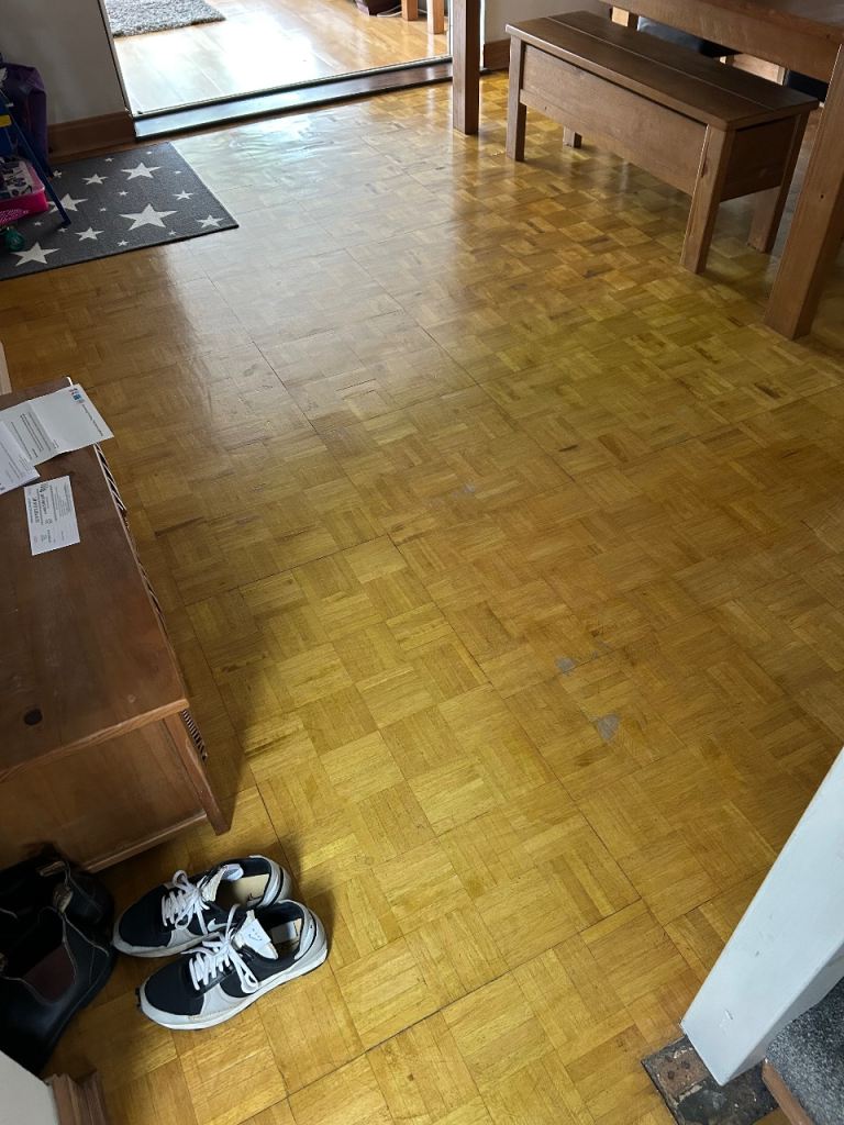 Wooden floor tiles