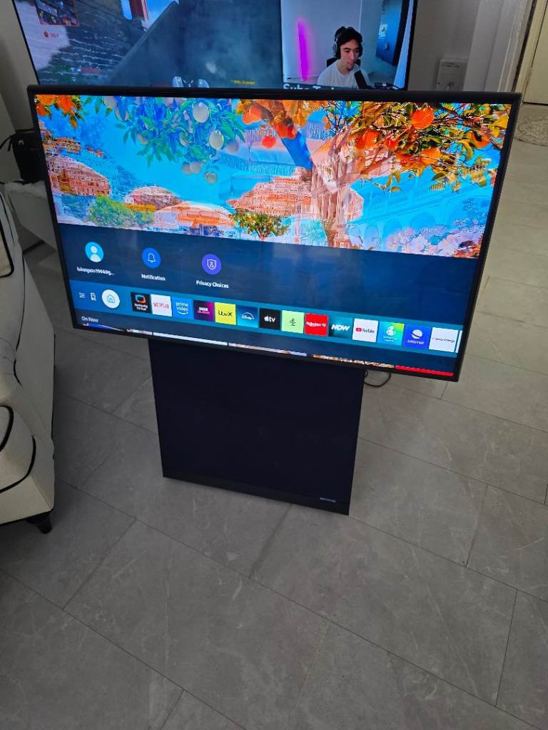 Samsung The Sero QE43LS05T 43" 4K QLED Smart TV - Navy Blue
