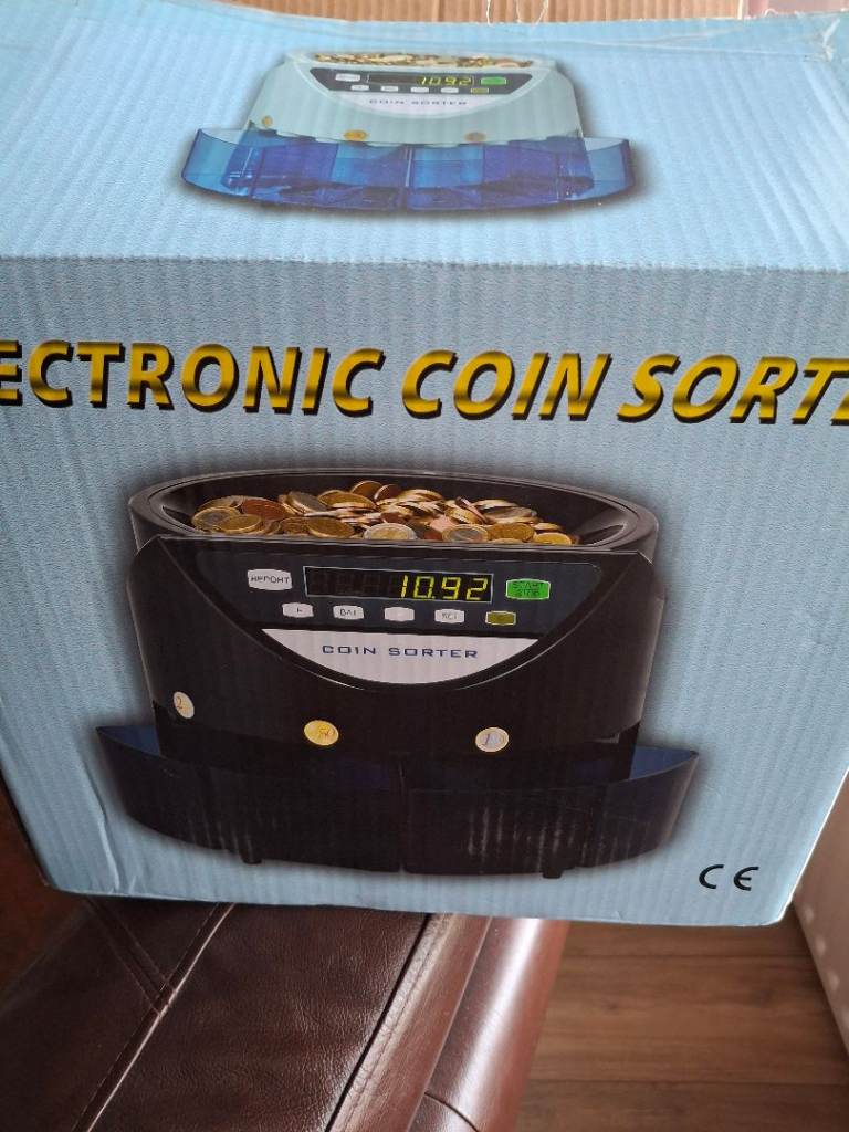 Electric coin sorter/ counter