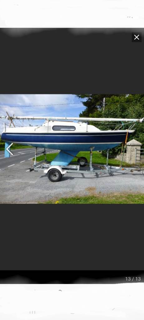 Pandora 700 Sailing Yacht on Galvanised Trailer 