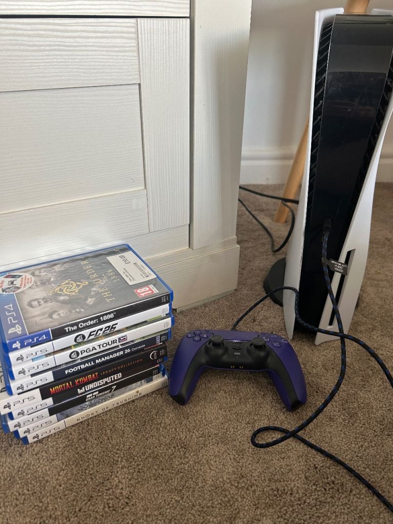 Sony PlayStation 5 Disc Edition with Controller and Games