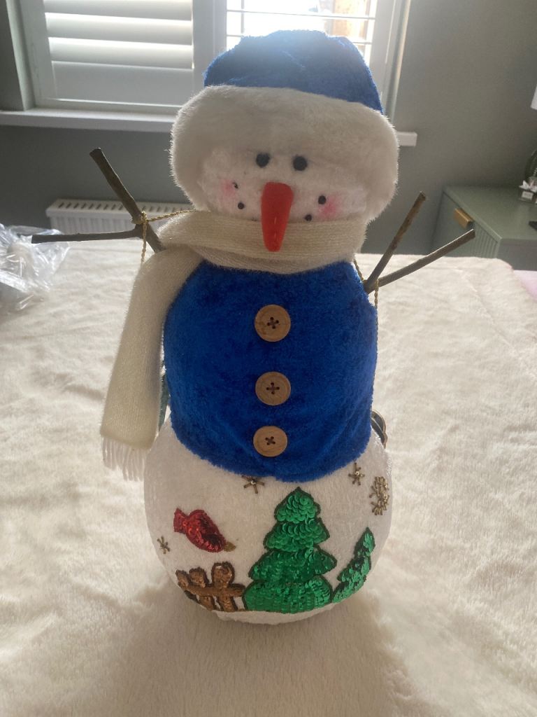 Cute Snowman Christmas Decoration – Good Condition