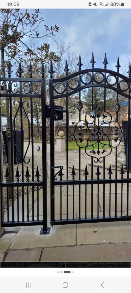 Wrought iron gates