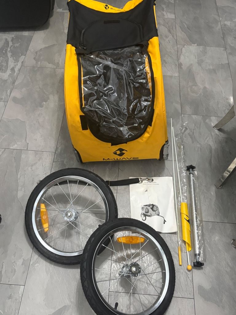 Brand new M wave pet bicycle trailer 
