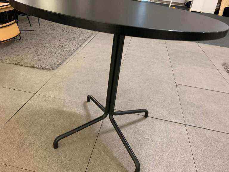 Used Break Out Office Conference Meeting Dining/Cafe Table Black 90cm