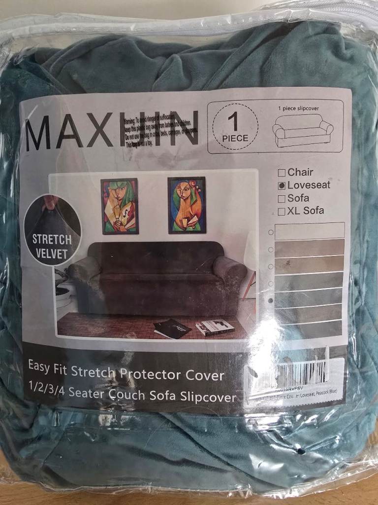 BRAND NEW TEAL SOFA COVER