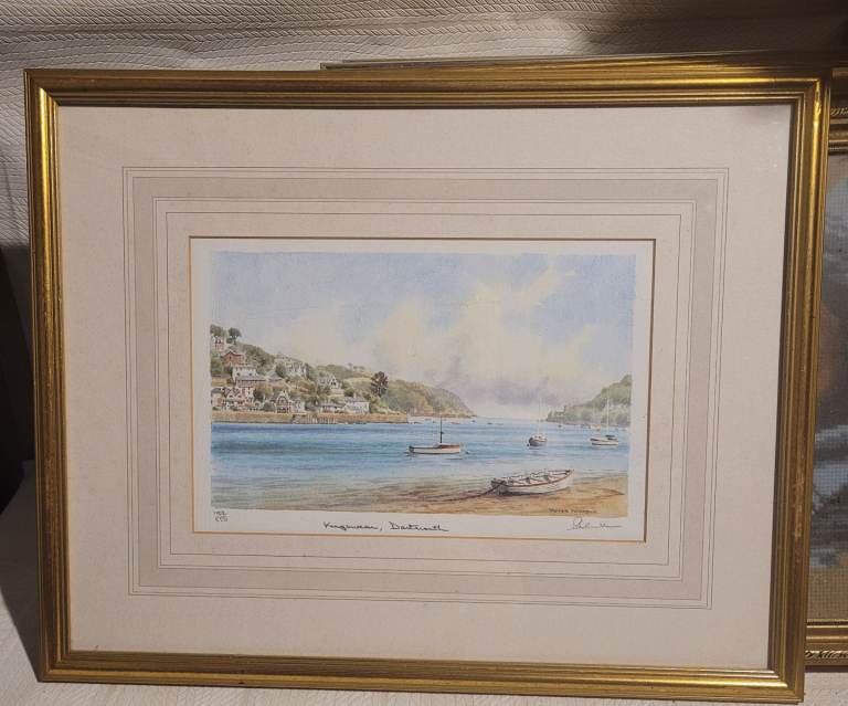 Peter Annabelle  Kingwear Dartmouth Lmited Edition Signed Print of 850