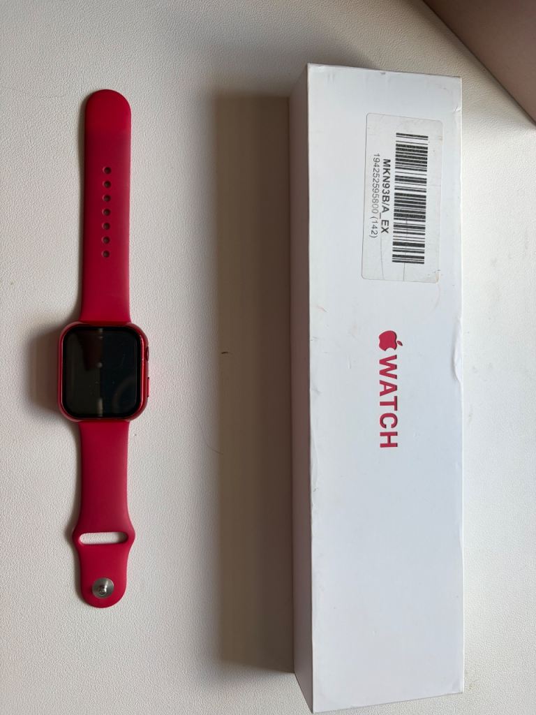Apple Watch Series 7 45mm Red Aluminium Case with Bands & Covers  