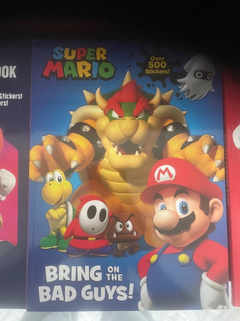 Super Mario Activity and Sticker books x3