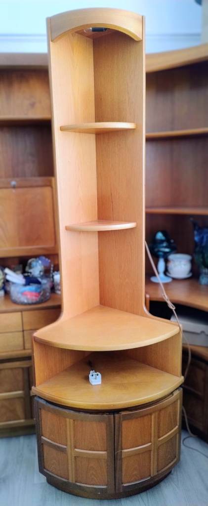 Mid Century Nathan Squares Teak Corner / end Unit