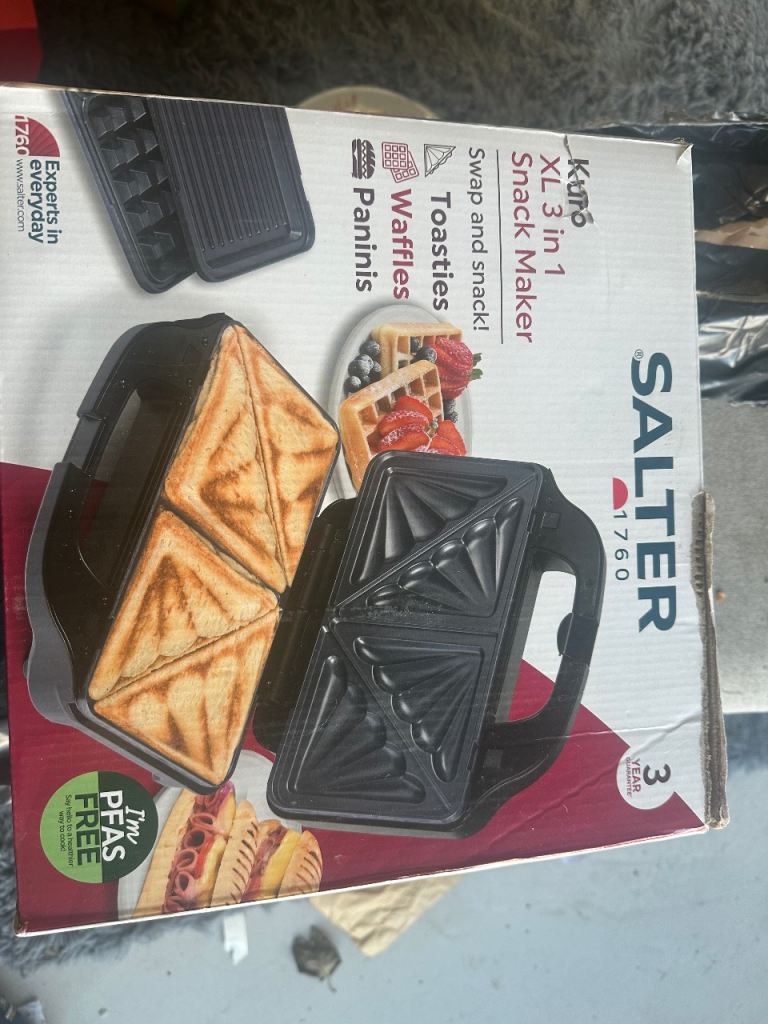 image for Salter 3in1 snack maker 